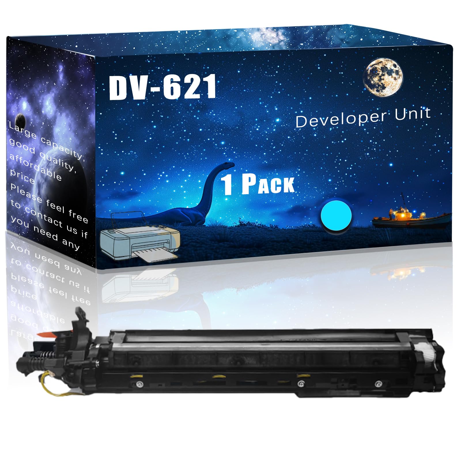 MUCQL DV-621 Compatible Developer Unit Replacement for Konica Minolta High Yield Compatible bizhub C450i C451i C550i C551i C650i C651i C750i Printers, Meet Printing Needs (1 Pack Cyan)
