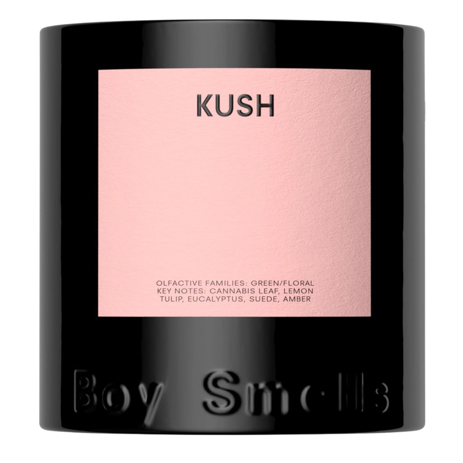 Kush Scented Candles for Men and Women - 8.5 oz - Vegan Soy Wax Candle Blend - Aromatic Candles for Home with Cannabis, Tulip and Amber - 50-Hour Burn