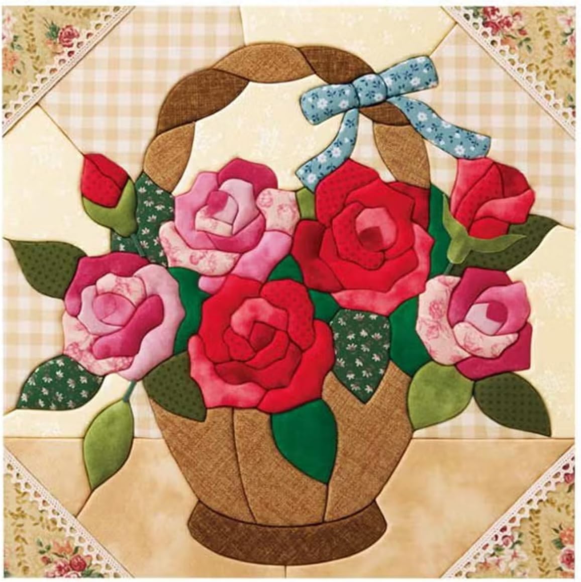 Sakura Horikiri Kimekomi Rose Flower Basket 5145776