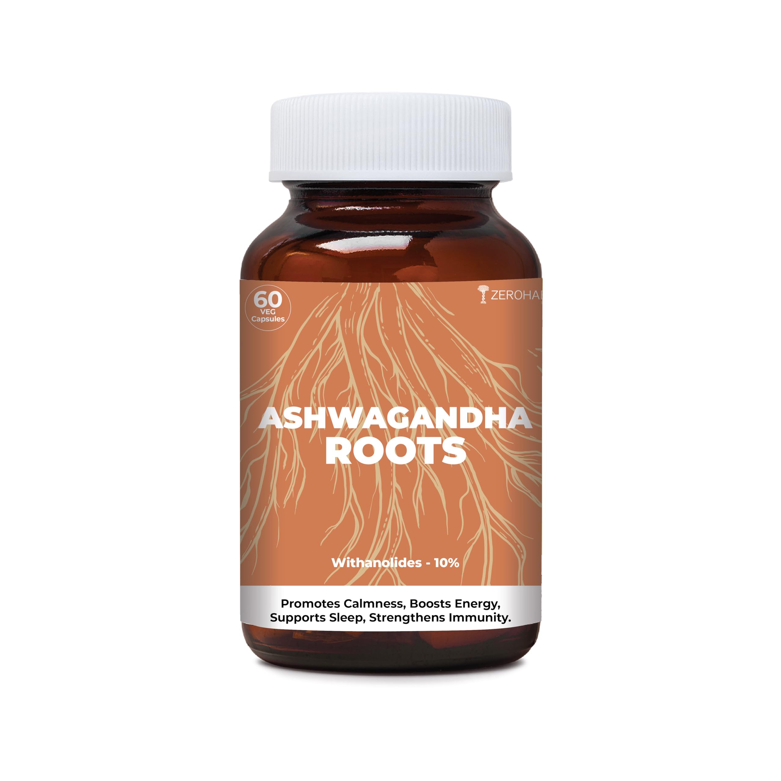 ZEROHARM Ashwagandha Roots Extract Capsules | 10% Withanolide Extract Concentration | 500mg Ashwagandha Supplements Enhances Muscle Mass & Brain Function | 60 Veg Caps (B0CYCGRPDS) Amazon Price History, Amazon Price Tracker