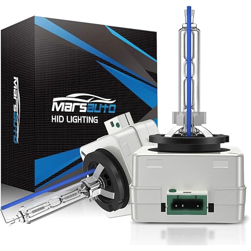 Marsauto D3S HID Bulbs, 35W Super Bright Xenon, 5000K Comfort Daylight HID Bulb(Not Halogen/Led Bulb), 5 Minutes Installation, Low/high Beam