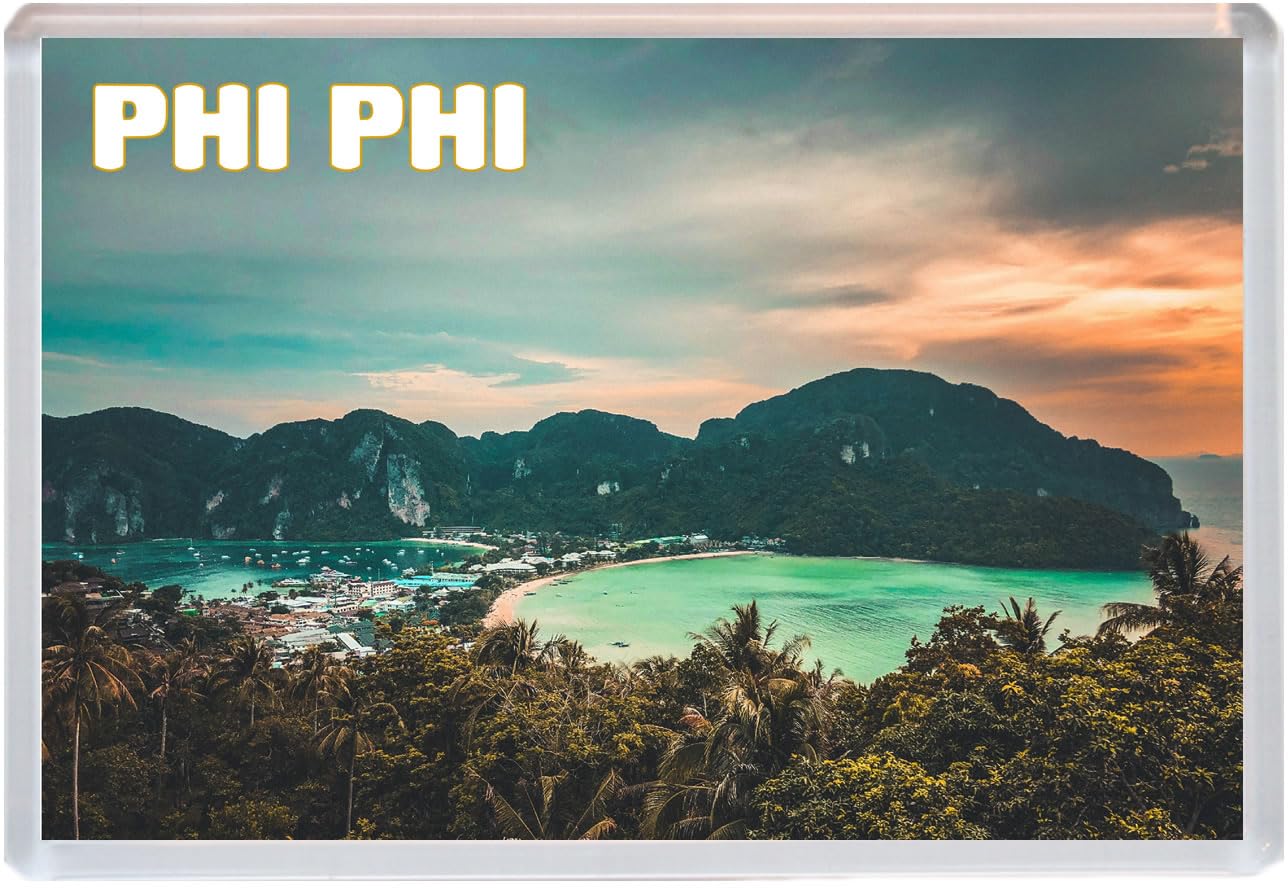 Baked Bean Store Multicolor Phi Phi - Thailand - Jumbo Fridge Magnet 96 X 67Mm Bbsfhm1517