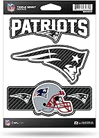 Vista 18 de Rico Industries NFL Football Triple Spirit Stickers Hoja de calcomanías triples