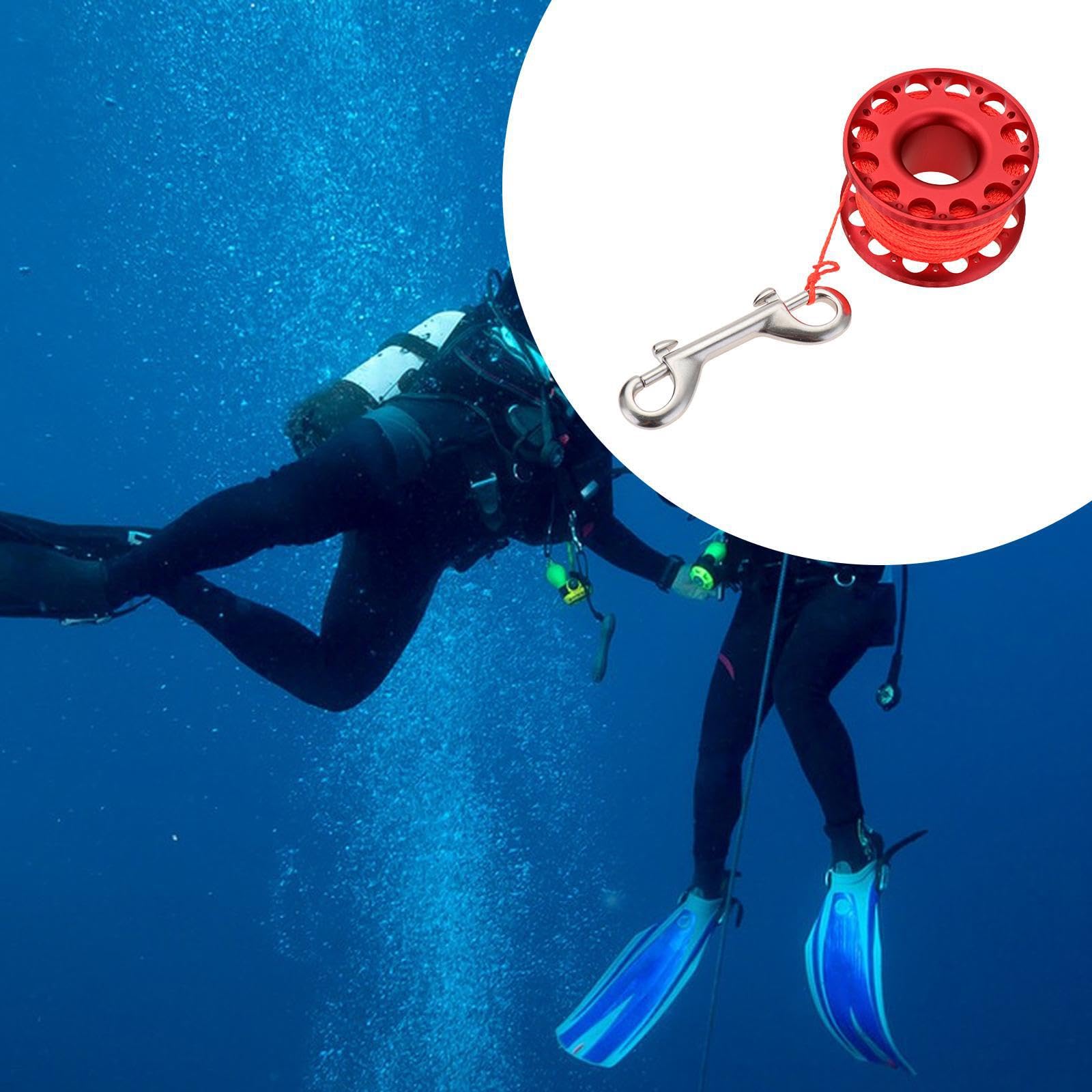 Mulinello leggero per immersioni in, snorkeling,Bobina Rossa