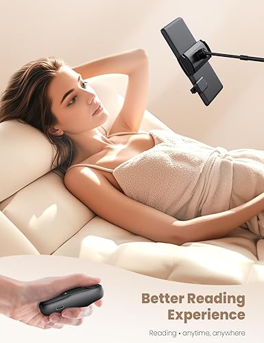 Miniatura 4 de Girador de páginas con control remoto para lectores electrónicos Kindle Paperwhite Oasis Kobo, control remoto ergonómico para lectura manos libres,