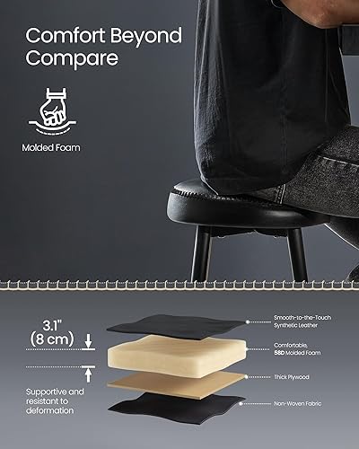 Miniatura 6 de VASAGLE EKHO Collection - Juego de 2 taburetes de bar, taburetes de bar de altura de mostrador, taburetes de encimera de cocina, taburetes de