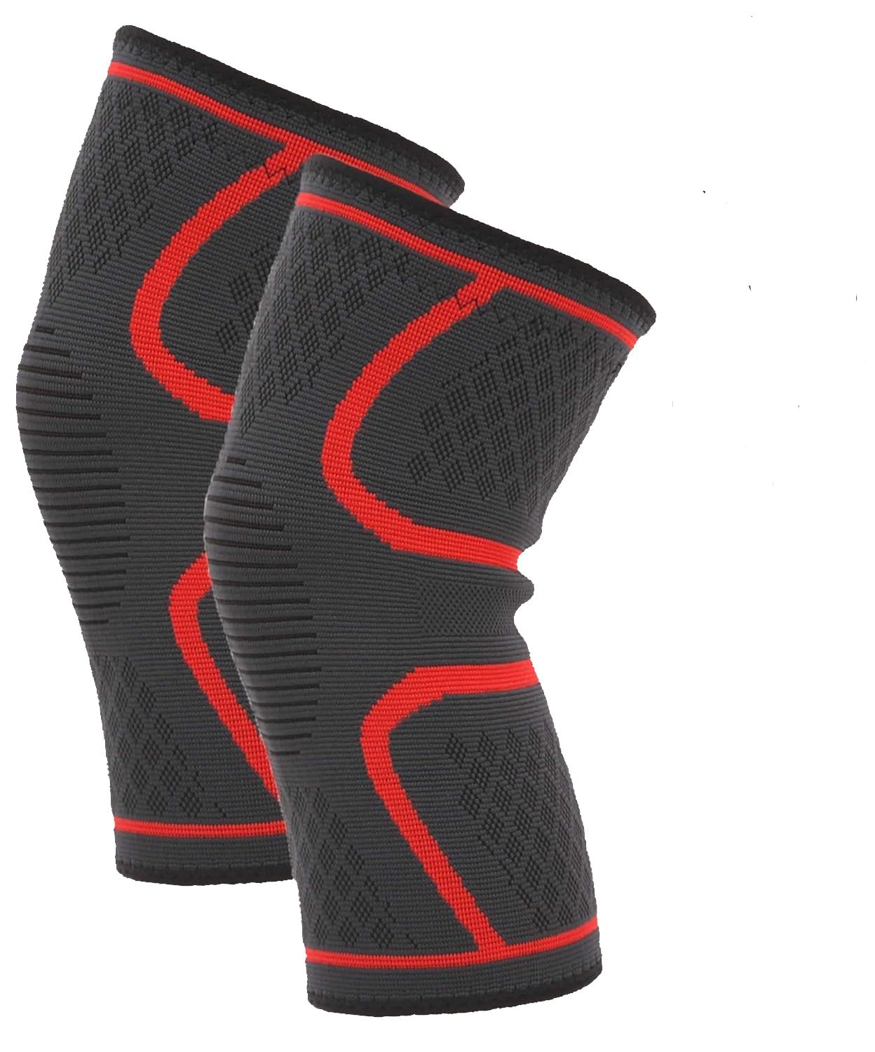 Wonder Care pack of 2 Knee Sleeve Knee Brace Compression Knee Sleeve For Men And Women Knee Support Running Knee Sleeve Workout Knee Sleeve Gym Hiking Sports Running Gym