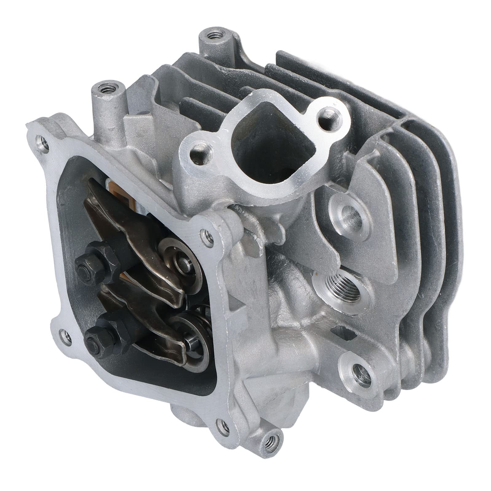 Zylinderkopf-Baugruppe, Motorkopf-Austauschsatz, Benzinmotor-kompatibler Kopf, Aluminium-Generator-Zylinderkopf-Zubehör, für 168F 170 GX270 6,5 PS Benzinmotor