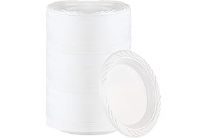 PLASTICPRO 800 Count Disposable 6 Inch White Plastic Dessert Plates: The Ultimate...