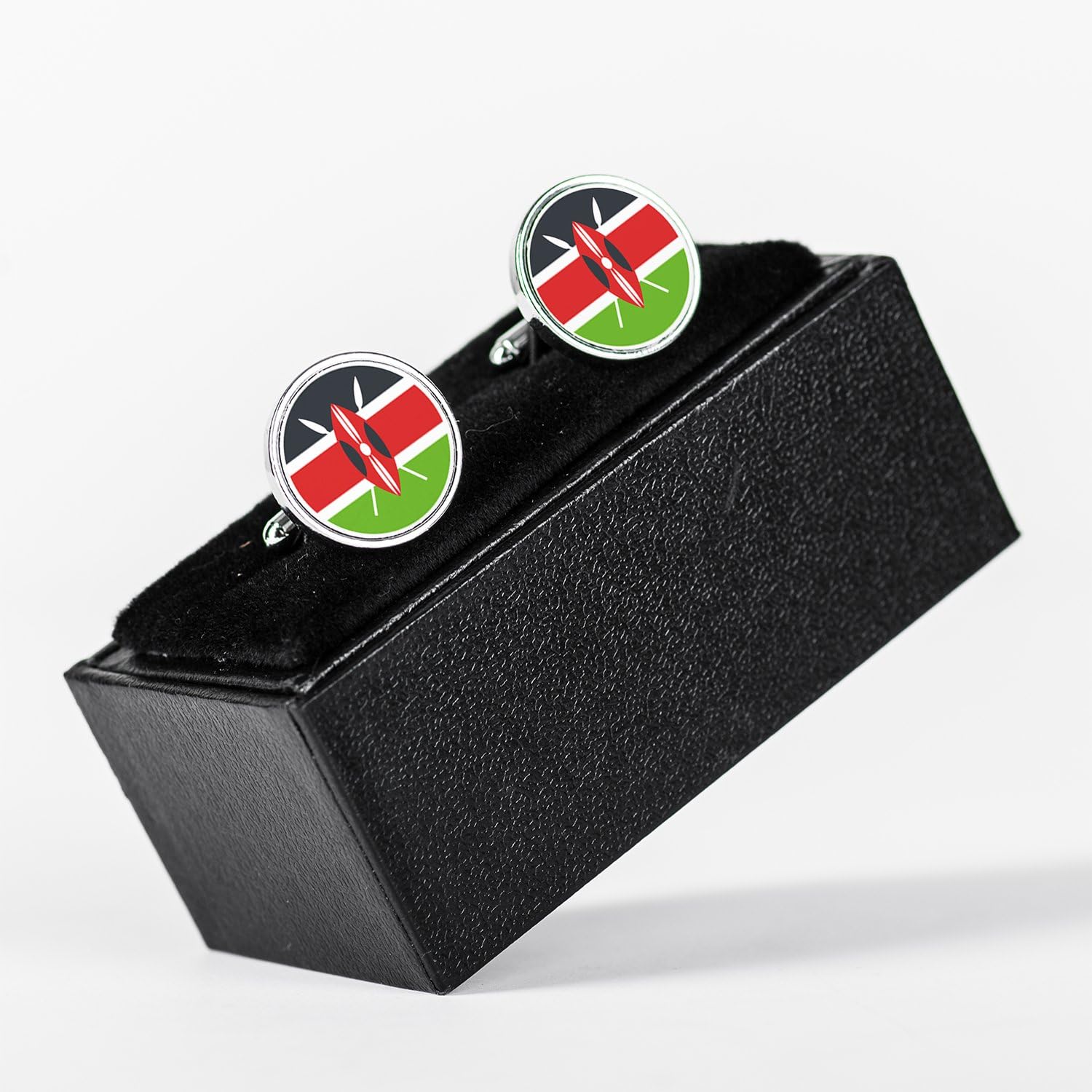 Micro Gorilla Kenya Flag Bendera Cufflinks Clothing, Shoes & Jewelry