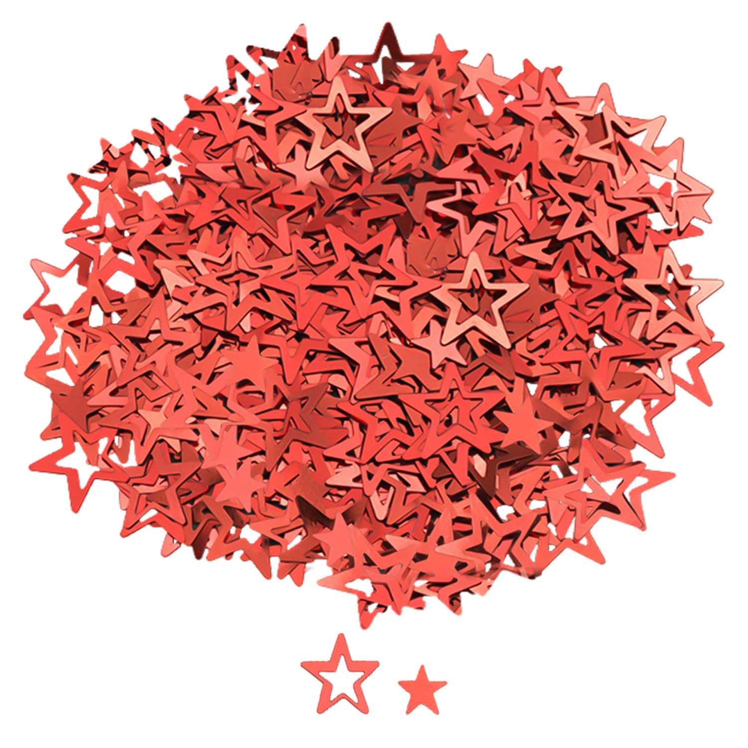 WUFGWBD 30G Red Star Confetti, Party Confetti, Throwing Confetti, Tabletop Decoration Confetti, Party Decoration Supplies