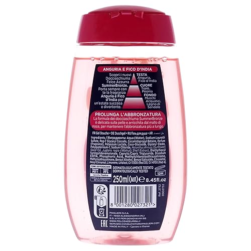 Miniatura 2 de Summer Bronze - Gel de ducha unisex de melón e higo indio Felce Azzurra de 8.45 onzas