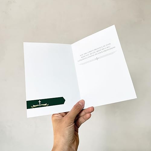 Miniatura 9 de M Market On Mainstreet Tarjeta cristiana de ordenación con sobre, 5 x 7 pulgadas, fabricada en los Estados Unidos (vitral, tarjeta individual)