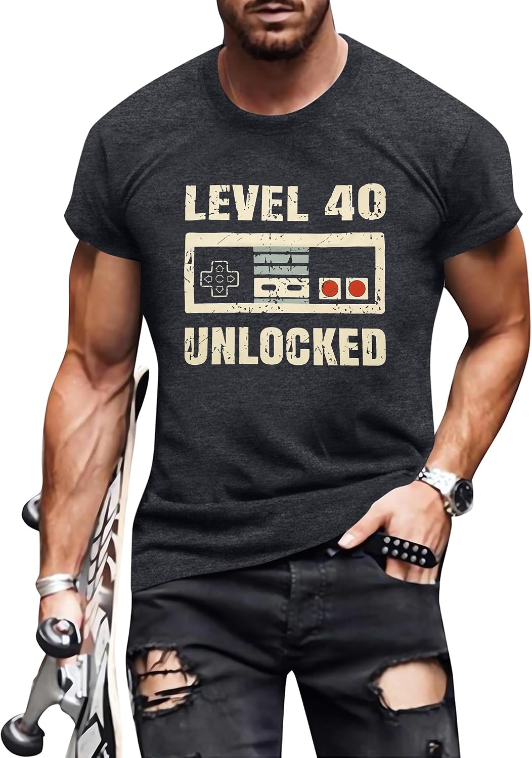 40th Birthday Shirts for Men Vintage 1986 Legend T-Shirt Mens Birthday Party Outfits Birthday Gifts for Him
