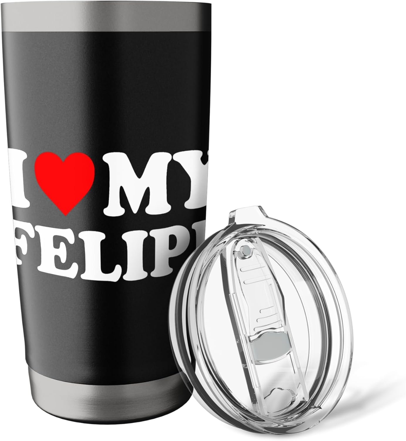 I Love My Felipe Stainless Steel Insulated Tumbler - Image 5