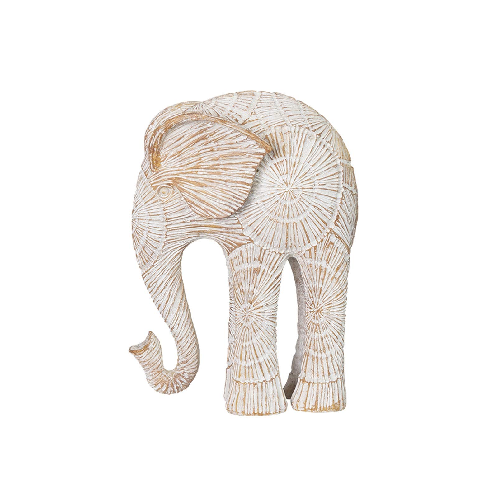 BHGFYXBS Home Décor Products Creative Resin Elephant Ornaments Home Decorations Living Room Office Desktop Elephant Statue Crystal Decor Housewarming Gift Feng Shui Animal Statue