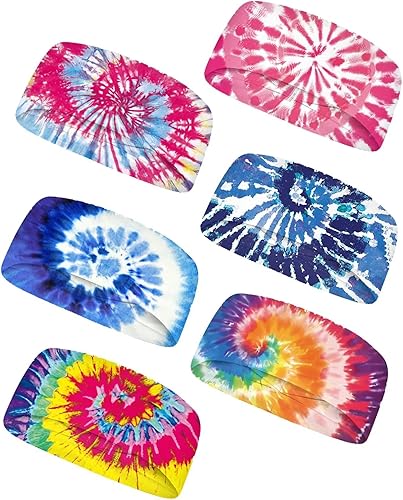 Miniatura 29 de Forchrinse Girasol con texto impreso, 6 piezas, diadema deportiva para sudar suave y elástica, bandas para el cabello, unisex, para deportes al aire
