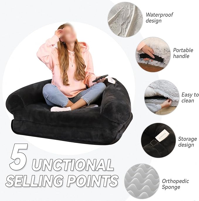 Cama para Perro Grande 180x115cm Lavable y Plegable miniatura 7