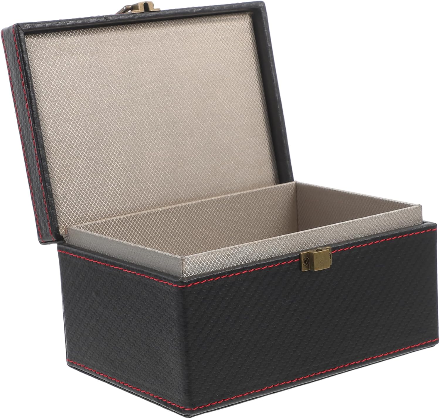 STOBAZA Car Key Storage Box Carbon Fiber Design Multifunctional Organizer for Phone Sunglasses and Coins for Car Models