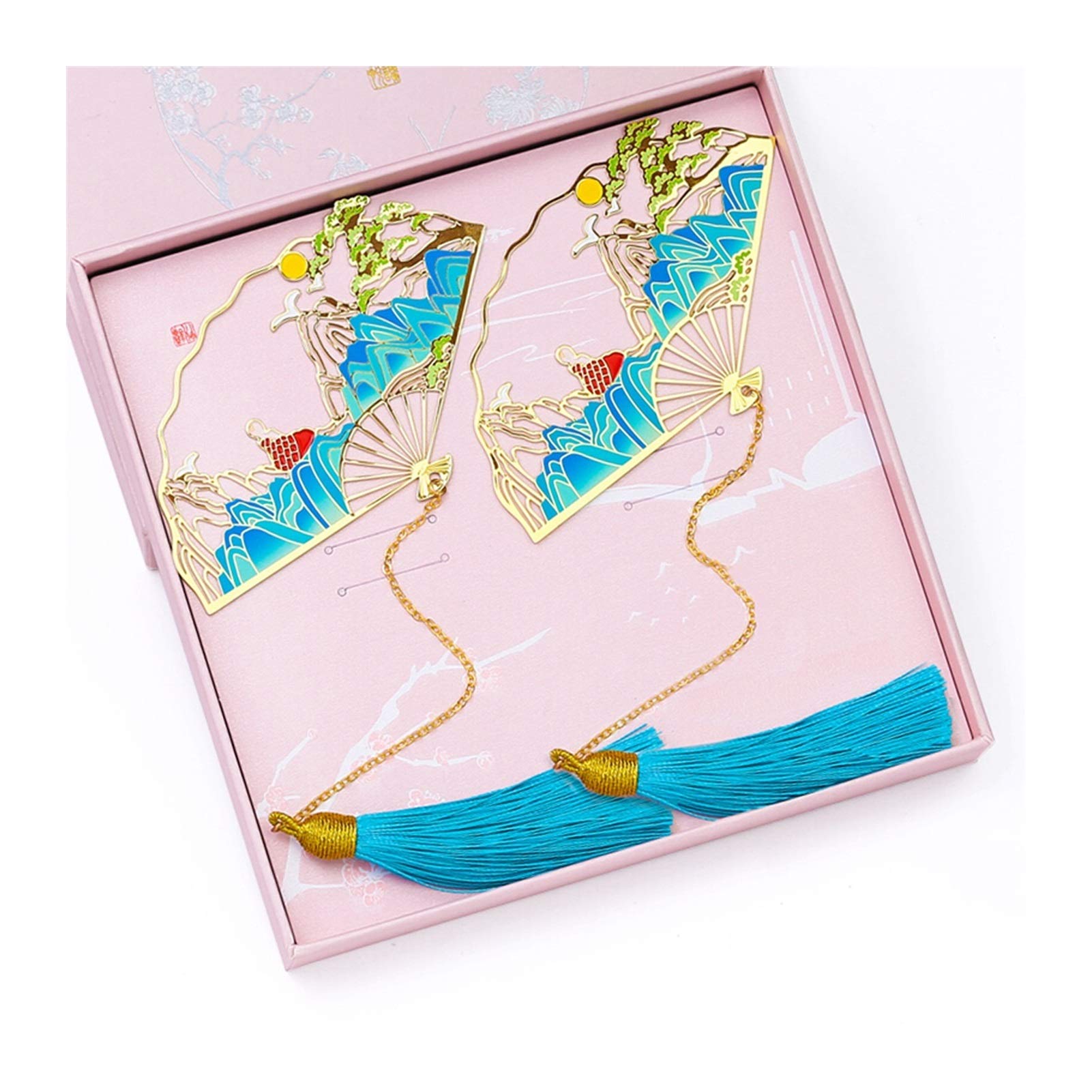 Signet 2 Pack Métal Signet Classique Vintage Bookmark Exquisite Artisanat for Femme Lecteur Enfants Amis et Famille signets pour Hommes Femmes (Color : A)