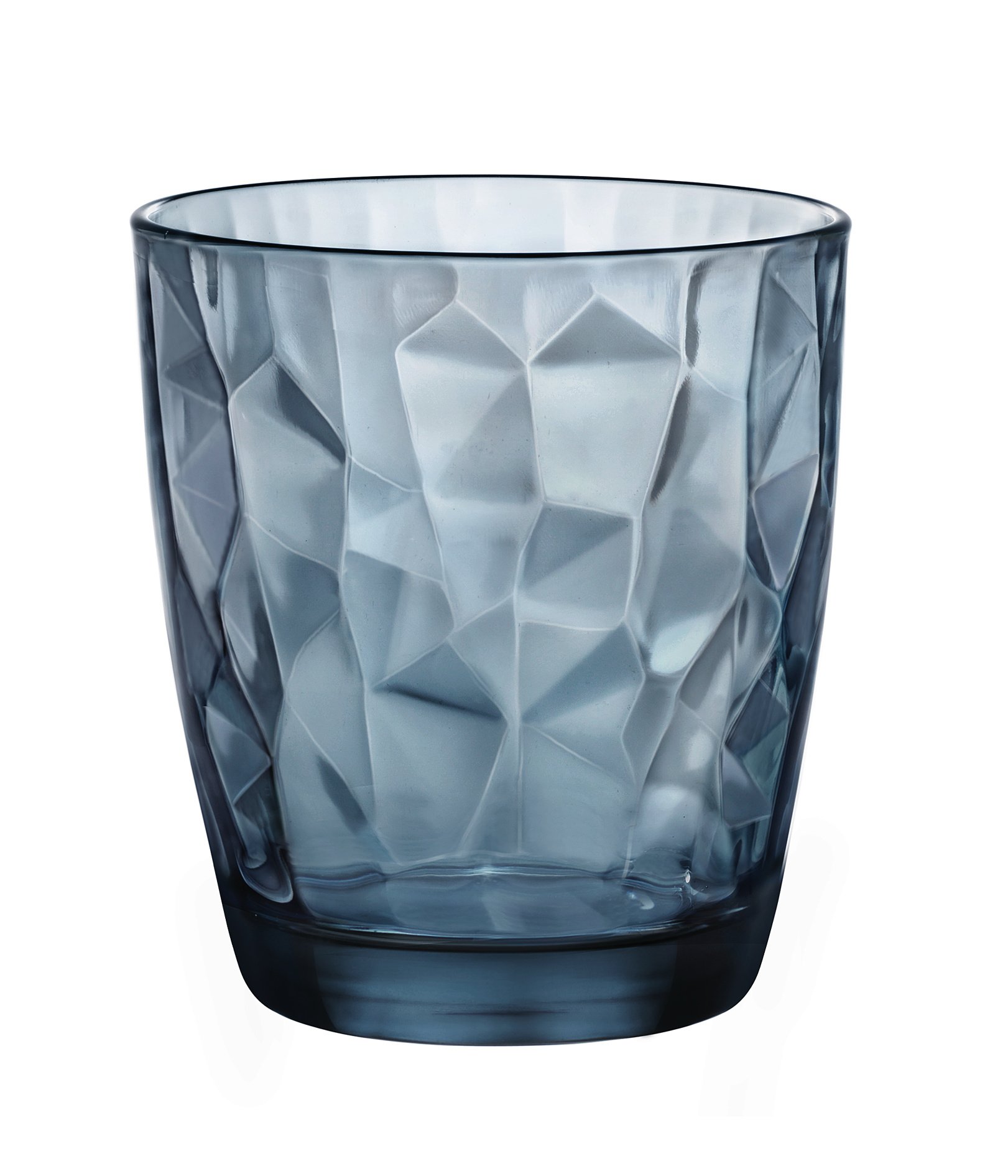 Bormioli Rocco Blue Set Of 6 Glasses, Diamond, Water, 30.5 Cl.