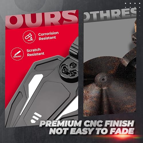 Miniatura 4 de kemimoto Espejos laterales de aluminio X3 compatibles con Can Am Maverick X3 y Max XRS XDS Turbo R RR 2017-2025, espejos de construcción de aluminio