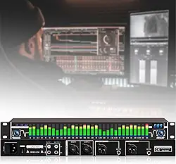 Equalizador gráfico estéreo de 31 bandas, equalizador digital de áudio, equalizadores profissionais de sistema de som profissional, 10 efeitos predefinidos, para estúdio de gravação