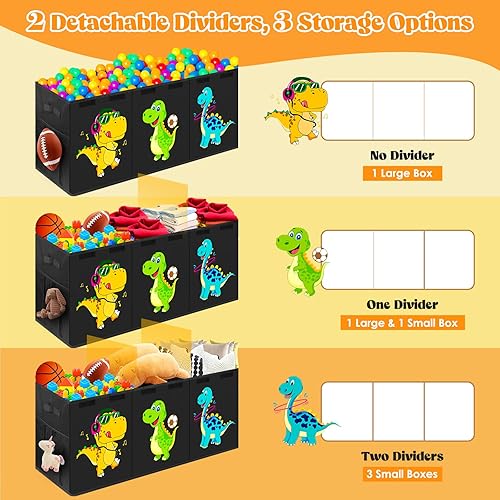 Miniatura 6 de Caja de Juguetes Extra Grande, Cofre de Juguetes Plegable para Niños Pequeños Organizador de Almacenamiento para Niños, Cajas Contenedoras