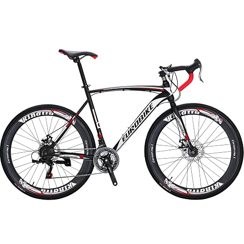 The 8 Best Road Bikes Under $500 in 2026 7 EUROBIKE Road Bike 21 Speed 700C Disc Brake