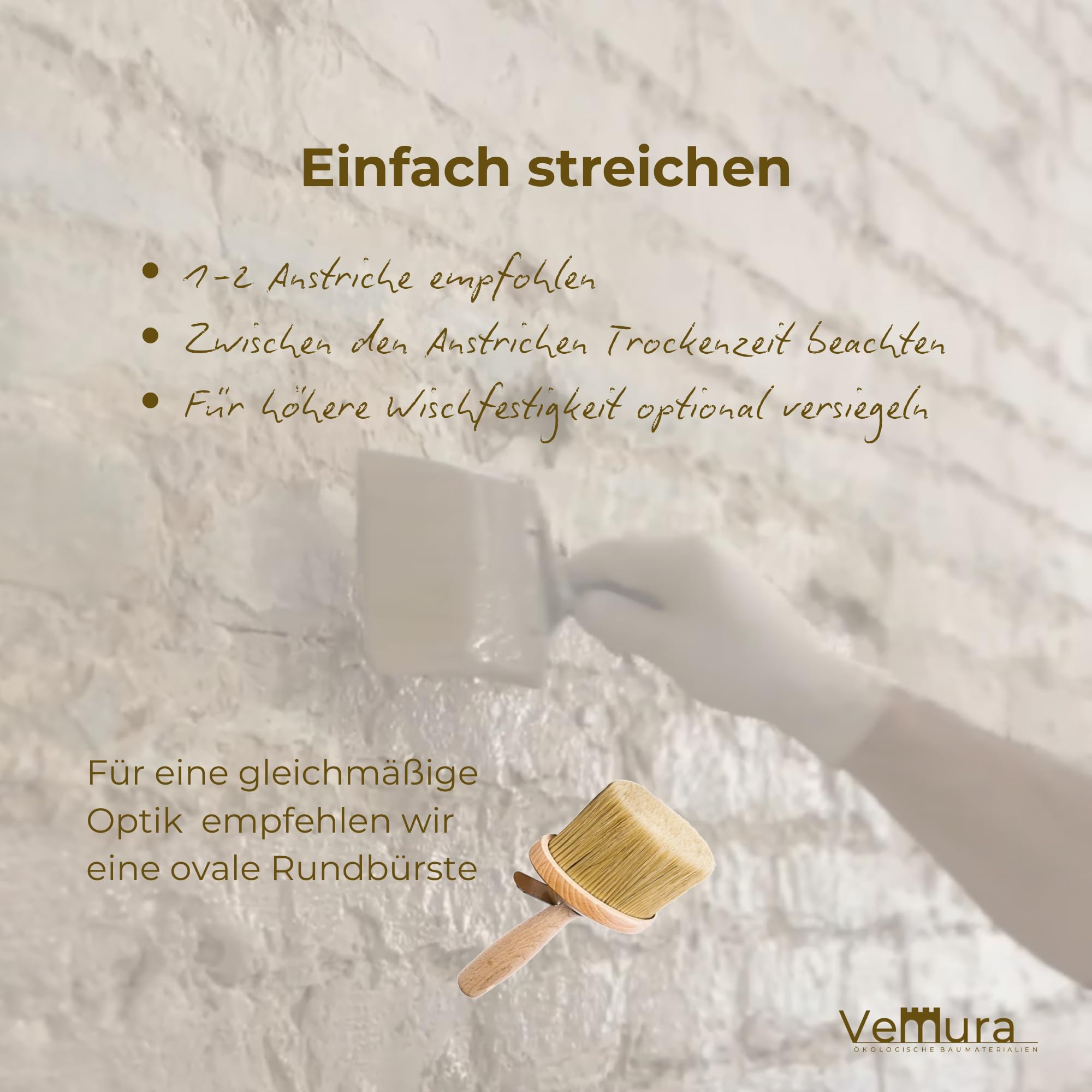 Kalkschlämme, Rustikale Oberfläche | Bianco Latte, S - 2,5 kg