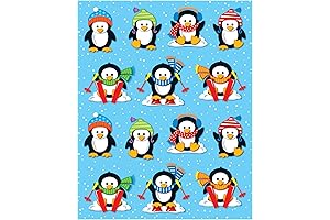 Christmas Stickers: Penguin Stickers Sheets for Kids