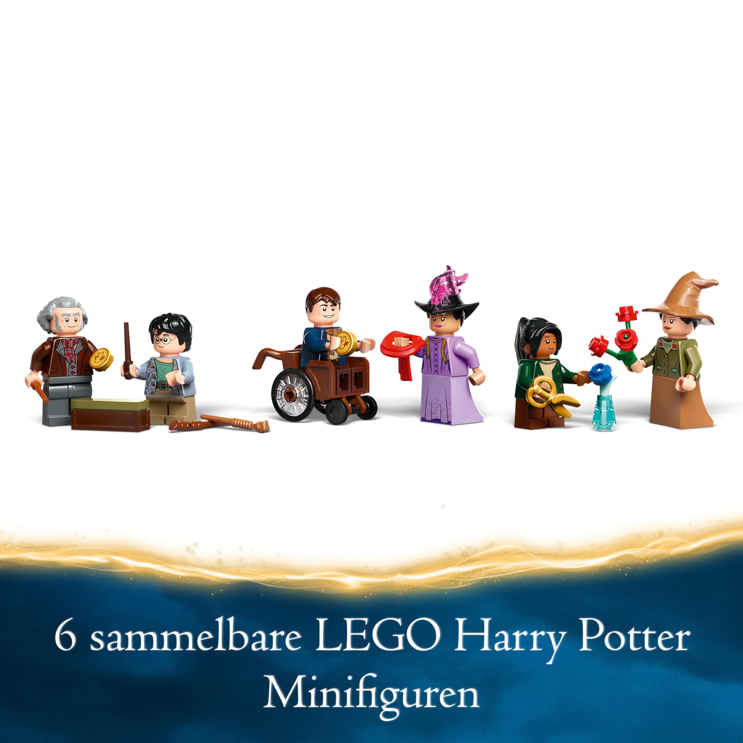 LEGO Harry Potter Ollivanders & Madam Malkins Anzüge, Läden aus der Winkelgasse, Spielset für Kinder, Zauberer-Spielzeug, Fantasy-Geschenke für Mädchen, Jungen und Fans ab 8 Jahren 76439
