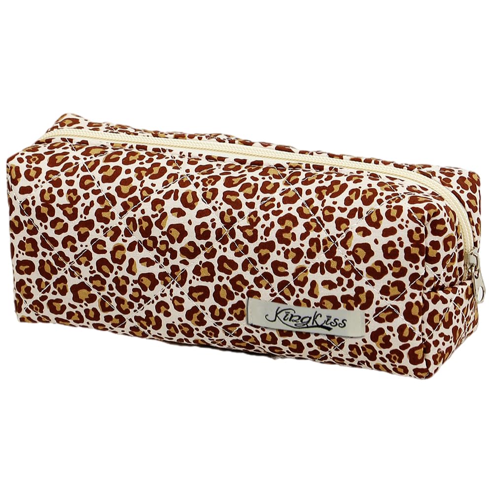 SSyang Pencil Case Pencil, Teenage Pen Case, Pen Case Leather, The Cute Cartoon Small Bag can be Used as a Key Bag, a Cosmetic Bag, a Toy Bag, and is Easy to Carry, Leopard Print408, 16*8*7cm, LO00408 — image 1