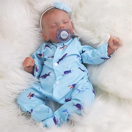 Miniatura 2 de KSBD Muñecas de bebé Reborn realistas muñeca de bebé recién nacida realista de 18 pulgadas, muñecas de bebé durmiendo de la vida real con cuerpo de