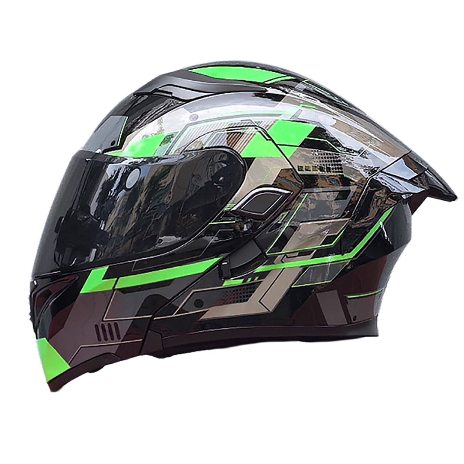 Casco de Moto Modular abatible con Doble Visera, Certificado Dot/ECE