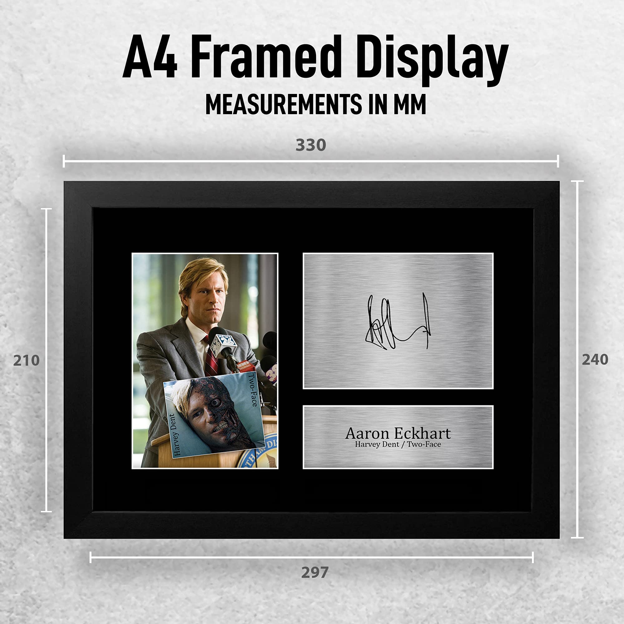 Memorabilia The Dark Knight Two Face - A4, Con Firma E Nome, Per
