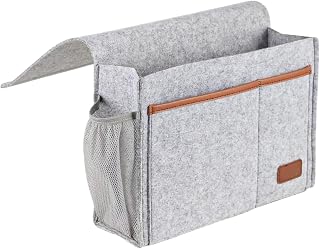 Bed Pocket - Multi Pocket Organizer Bag, Sofa Armrest Storage Bag | Remote | Sofa Remote Control Holder For Remote Controls Books Tablets Mobile Phones Water Glass Bedroom Apartment