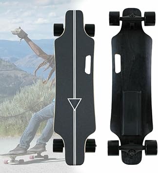 Electric Longboard, Remote Control Longboard with Remote 7 Layers Maple, Max Speed 35MPH for Adult Street Rides