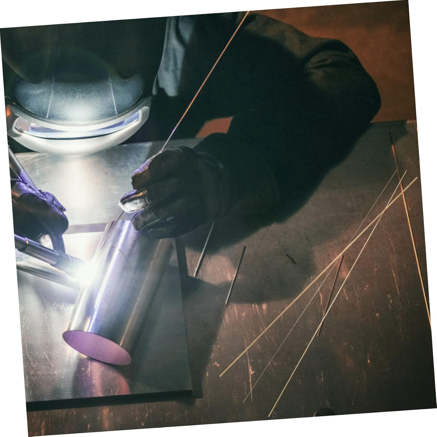 9pcs Brass Rods Solid Round for Craft Projects Multi-Purpose Crafting Supplies Diameter for Handicrafts and Home Projects