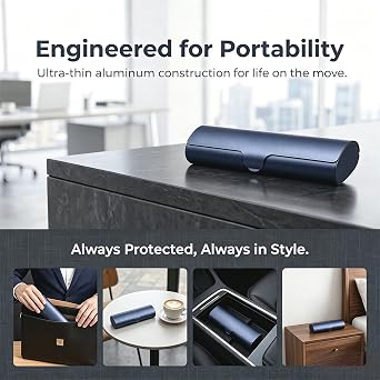 Philley Eyeglasses Aluminum Ultra-Light Slim Reading Glasses Case