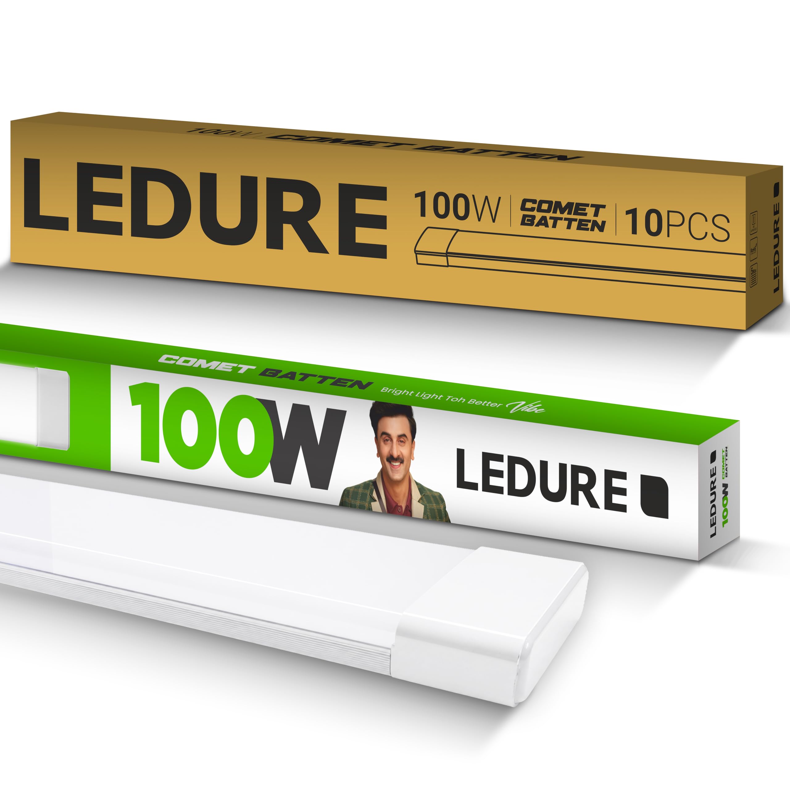 LEDURE Comet 100W LED Batten - Bright Home & Office Light -9