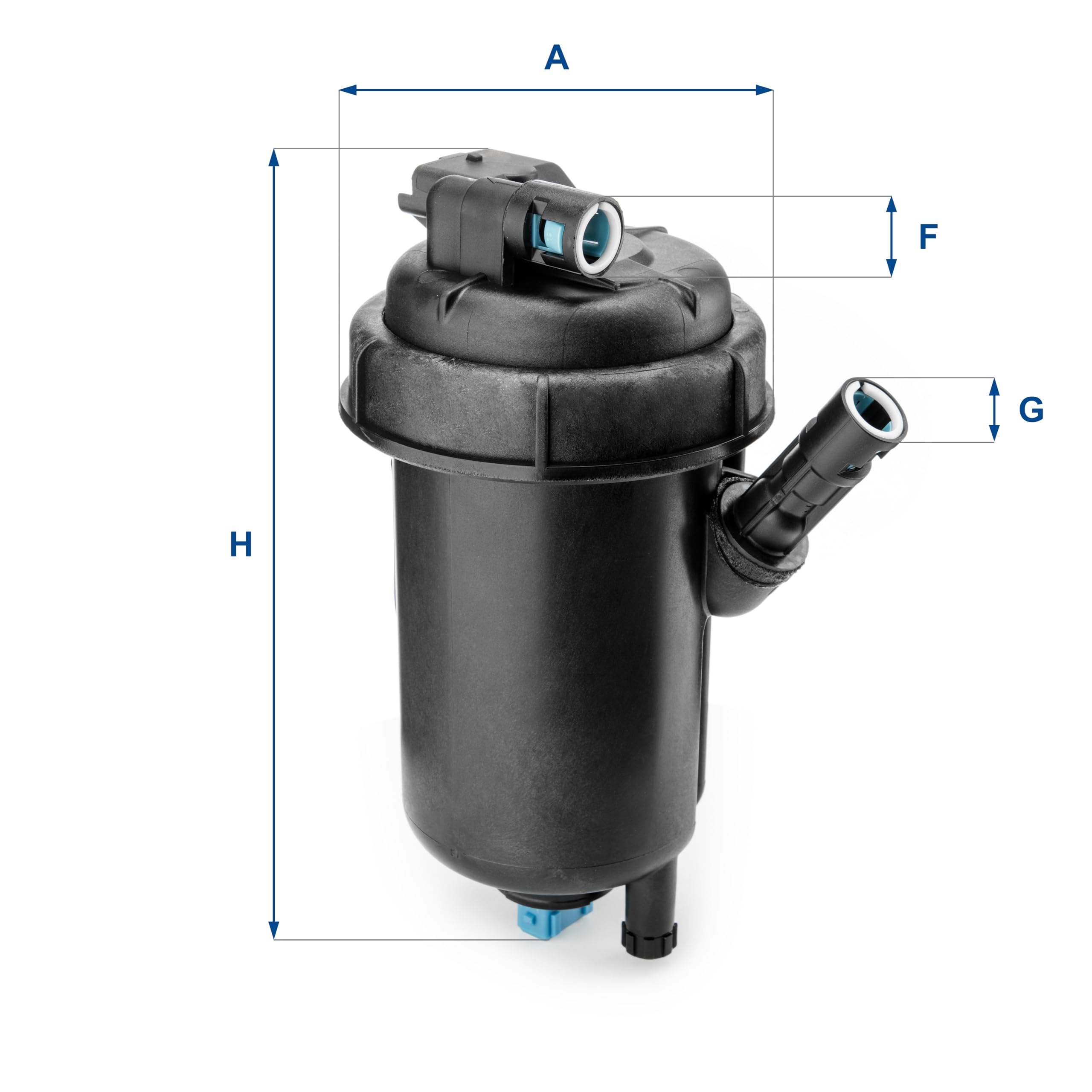 UFI Filters, Filtro Gasoil 55.139.00, Filtro de Combustible Diésel de Recambio, Apto para Coches, Apto para Modelos de Fiat Croma, Fiat Punto, Fiat Panda y Fiat Egea