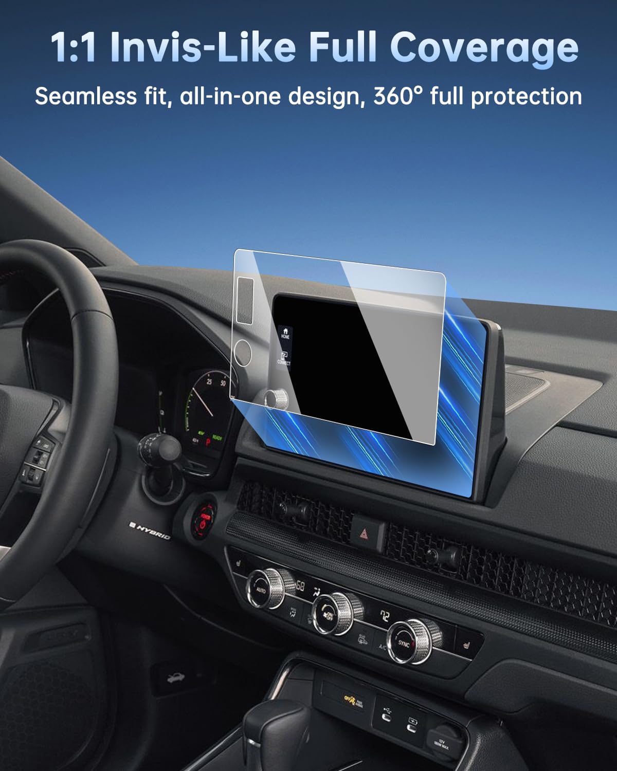 SHAOHAO for 2026 2027 Honda CR-V Anti Glare Screen Protector for 2026 2027 Honda CR-V CRV Accessories (LX/EX/EX-L/Sport Hybrid/TrailSport Hybrid/Sport-L Hybrid) 9" Display Matte Glass Anti-Fingerprint