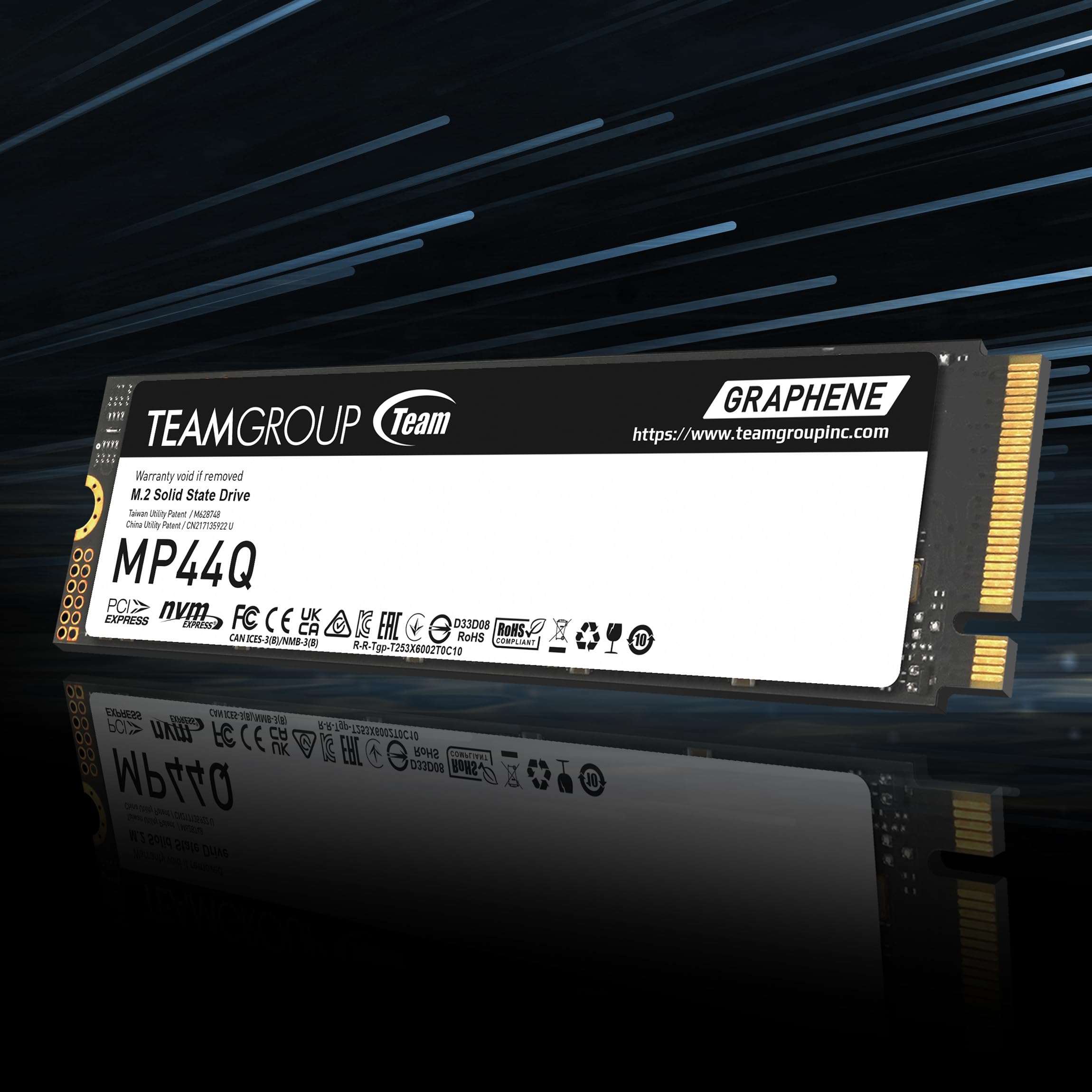 内蔵型SSD TEAMGROUP MP44Q 1TB SSD TM8FFD001T0C101 MP44Q M.2 PCIe 4.0 SSD 1TB - TEAMGROUP
