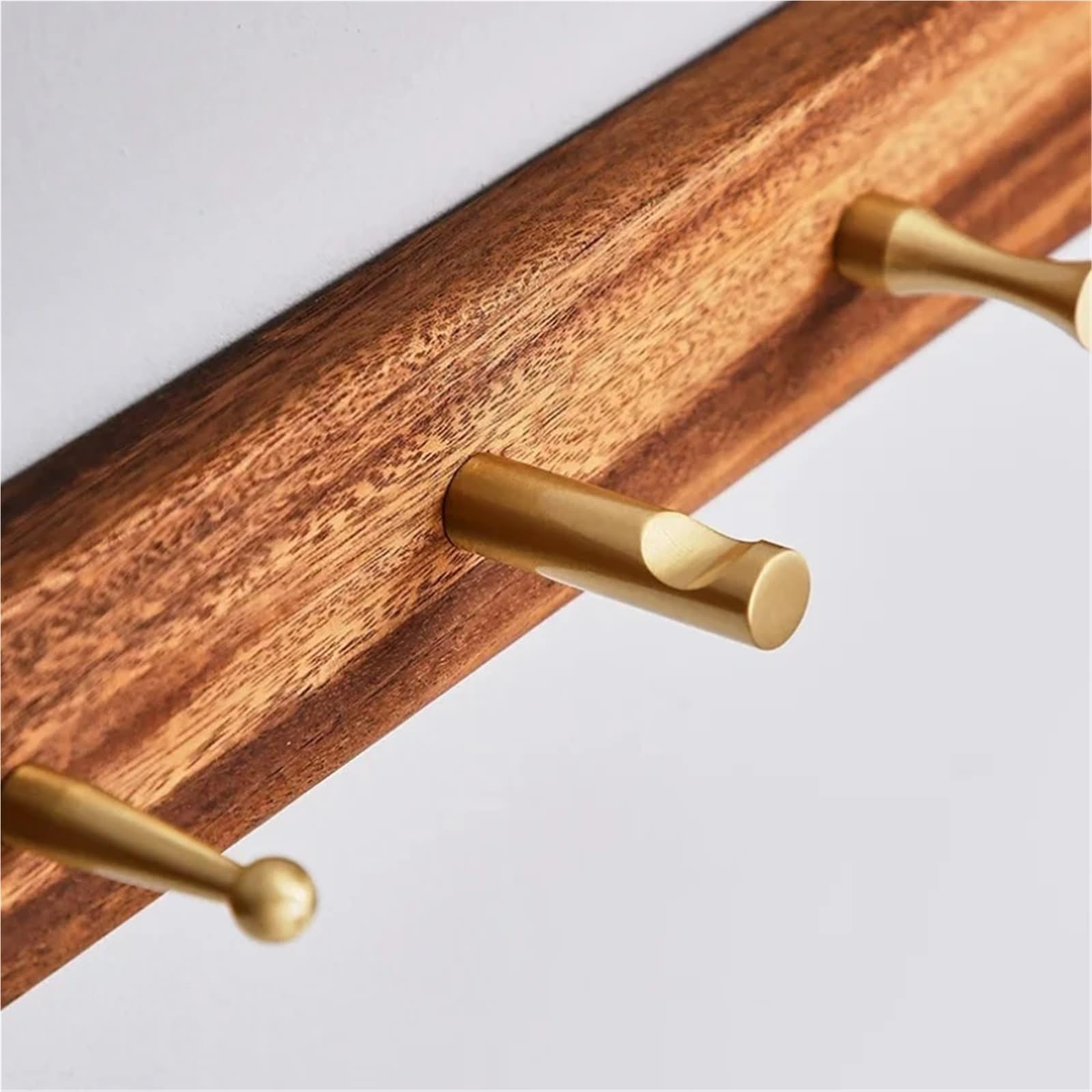 Messing Garderobenhaken Massive Messing goldene Lagerhaken Badezimmer Innen Küche Flur Wand Kleiderhaken Wandbehänge Reihenhaken Hardware(6905-Brass Coat Hook)