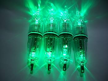 Amazon.co.jp: 水中 集魚灯 LED ライト 4本 セット 夜釣り イカ釣り