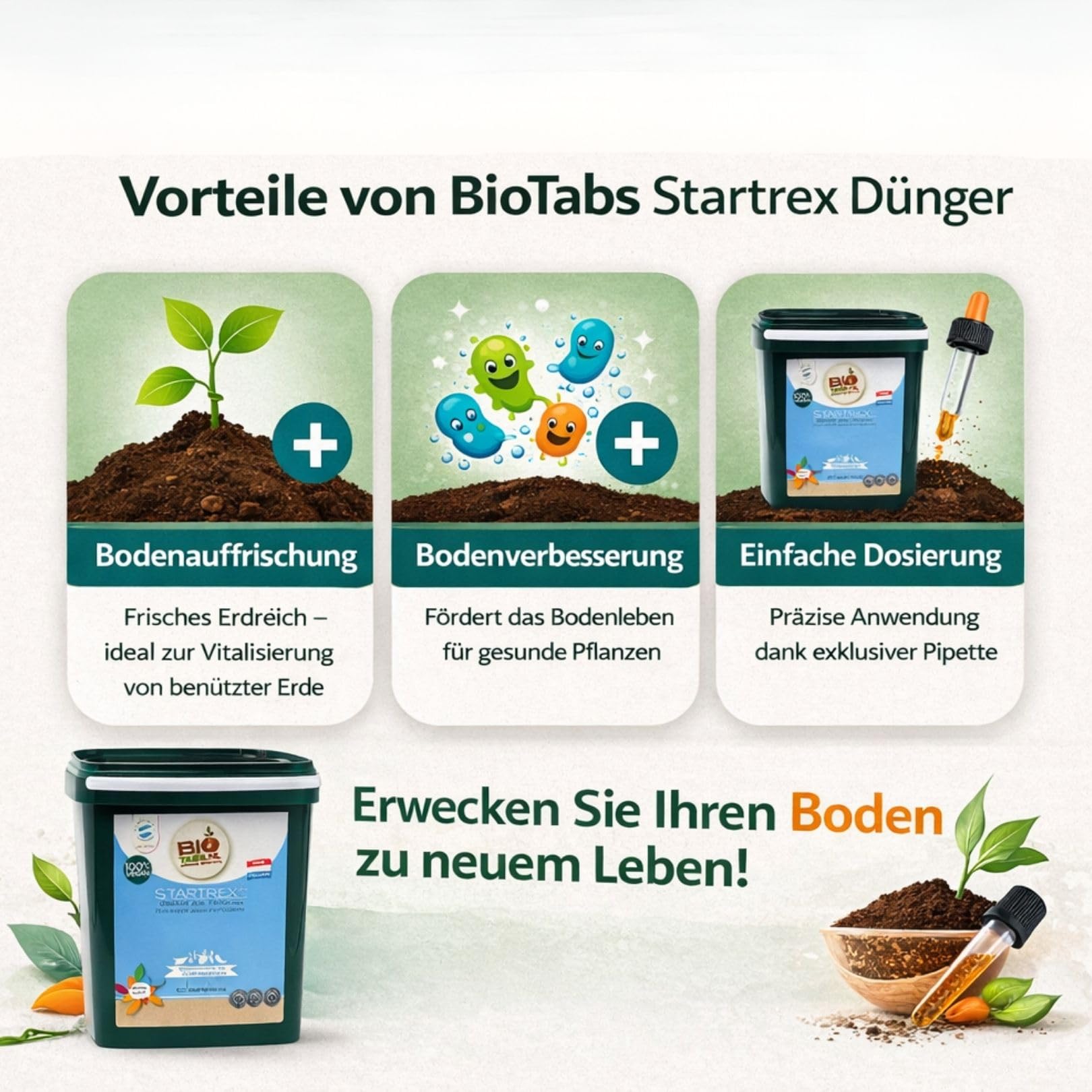 Weedness BioTabs Normal Starterpack - Naturdünger Grow Flüssig Bio Orchideen Bonsai Organische Dünger Set Kit