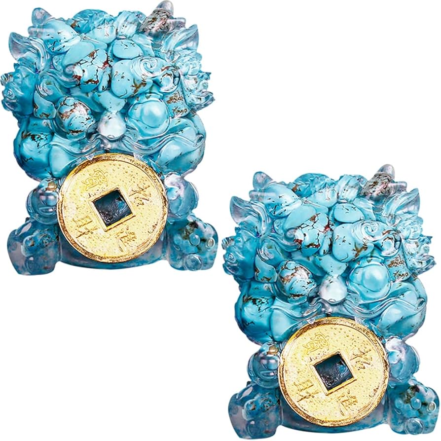 Amazon.co.jp: YUYAKESHI 金銭貔貅 ペア 置物 風水物 オブジェ