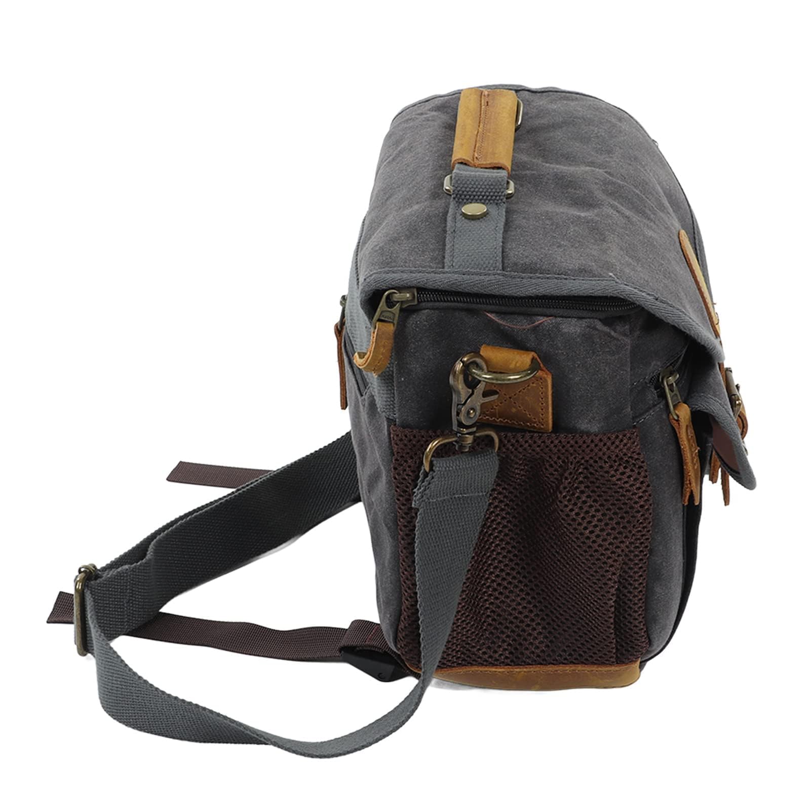 Borsa per fotocamera in tela, custodia a tracolla per fotocamera con tracolla regolabile borsa a tracolla portatile antiurto per fotocamera per fotografia di viaggio