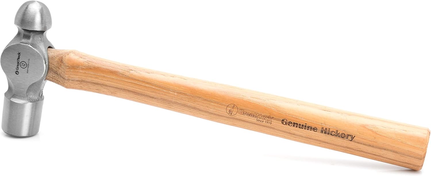 70% Off Everything GreatNeck BP24 24 Oz. Hickory Ball Peen Hammer Crazy Clearance GreatNeck BP24 24 Oz. Hickory Ball Peen Hammer